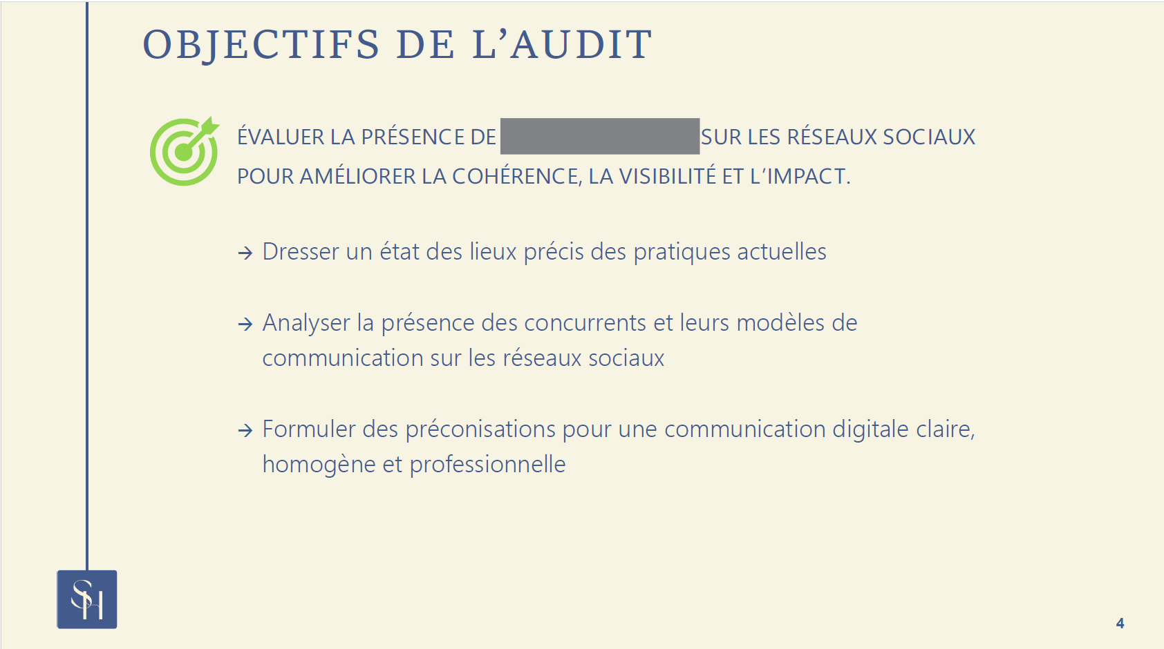 Projet audit réseaux sociaux